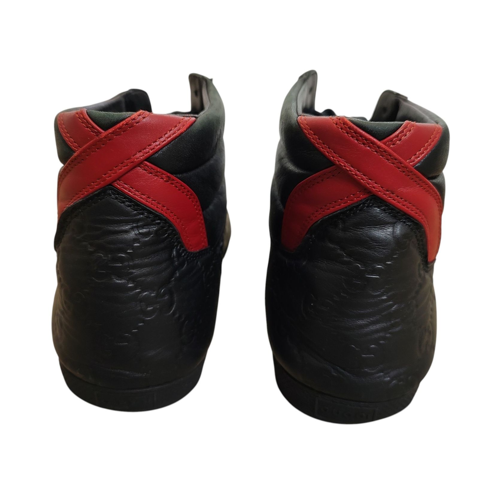 GUCCI グッチ Signature High GGスプリーム ハイカット レザー 
