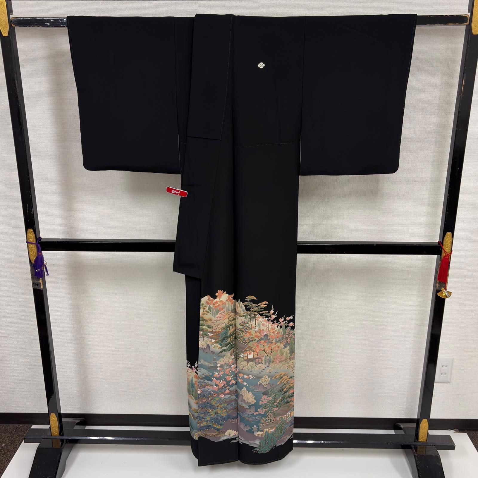 黒留袖 作家物 友禅 上品な染め 五つ紋 正絹 着物 MK-9255 - メルカリ