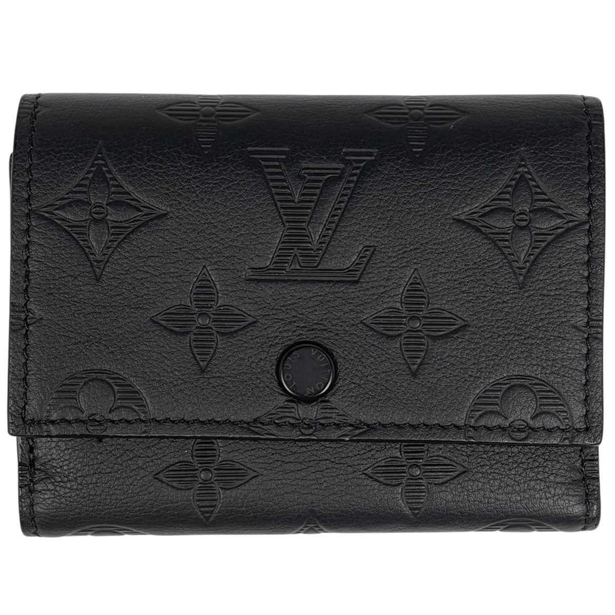 ルイ・ヴィトン Louis Vuitton ヴィクター ウォレット モノグラムシャドウ 三つ折り財布 レザー ノワール M12635 メンズ 【中古】