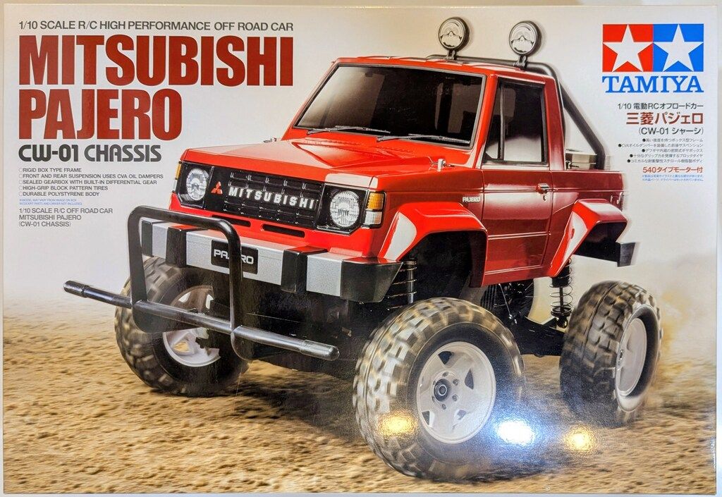 タミヤ 1/10電動RCオフロードカー 三菱パジェロ　CW-01シャーシ 58727