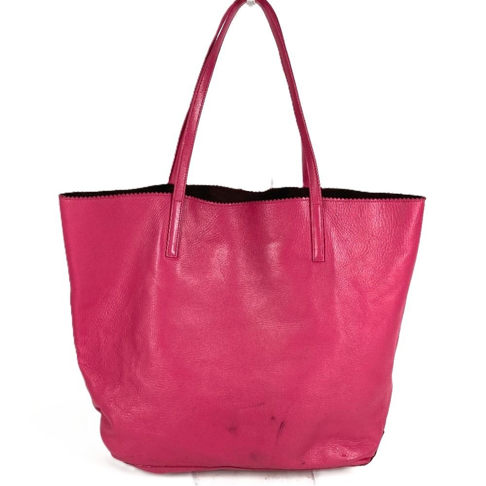 LOEWE ロエベ ショルダーバッグ アナグラム ロゴ レザー ピンク - メルカリ