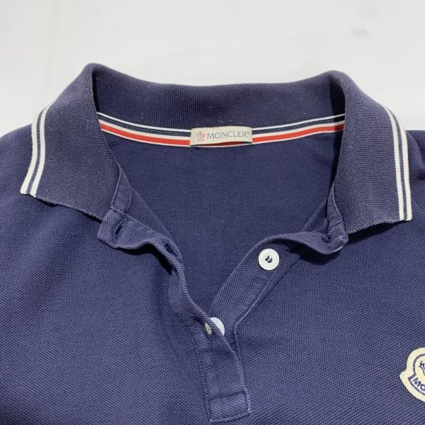 中古】MONCLER ポロシャツ ネイビー SCOM-17-1113[19] - メルカリ