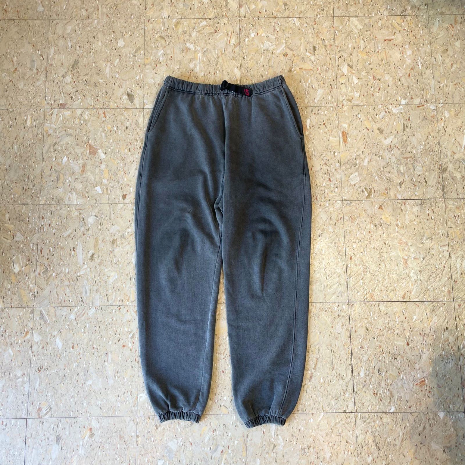 90s USA製 【gramicci】 グラミチ スウェットパンツ チャコール ピグメント加工 size.M