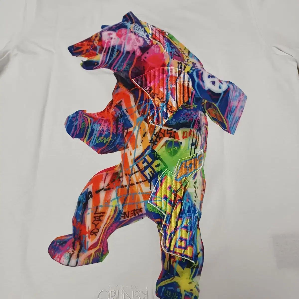 正規品 ジュンジェイ リーチャード オルリンスキー コラボ クマドール 半袖Tシャツ (実寸M) 総丈66