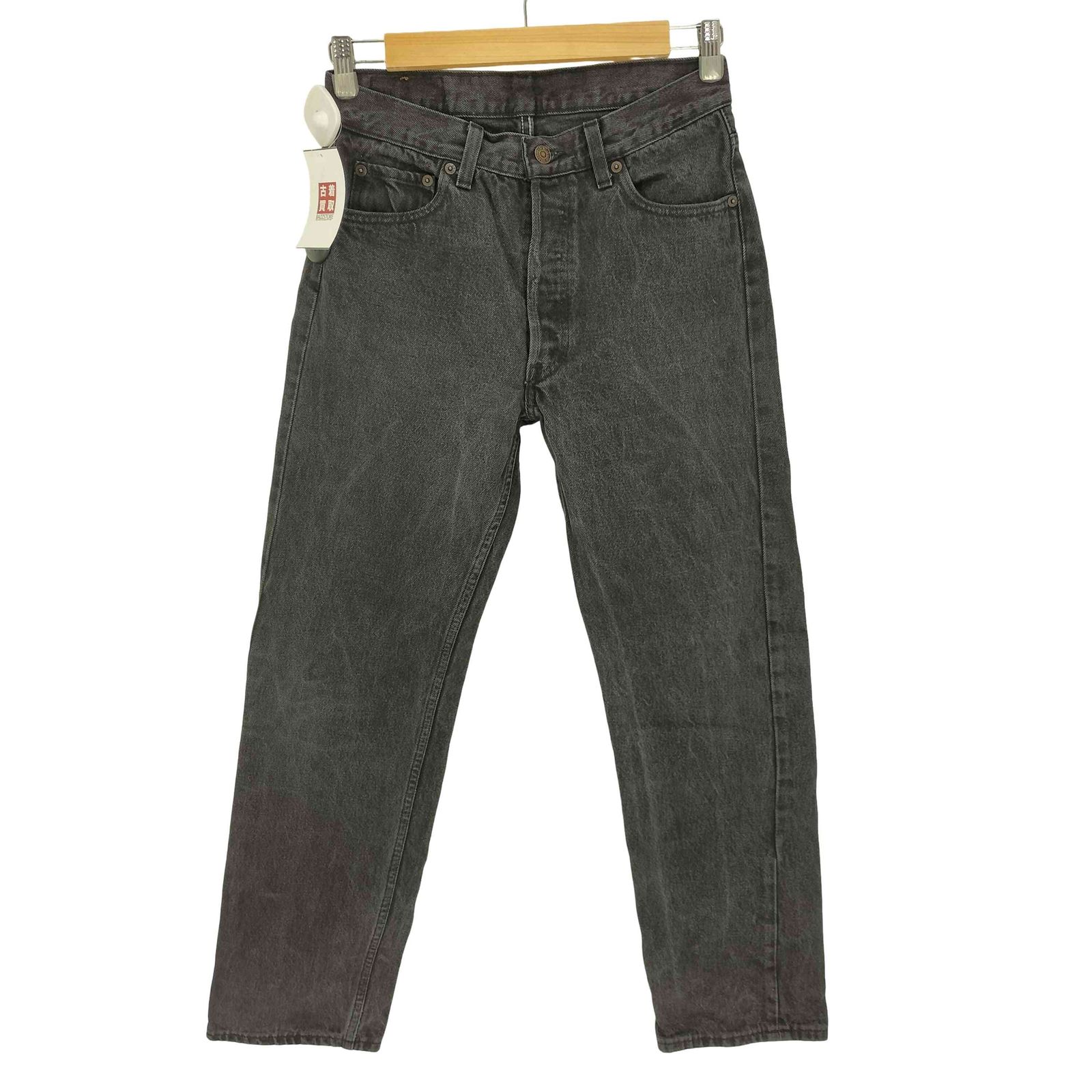 リーバイス Levis 80-90S 501 USA製 ボタン裏653刻印 USA製 ボールドウィン工場 後染め 脇割 ブラック ボタンフライ デニムパンツ メンズ W30 L30