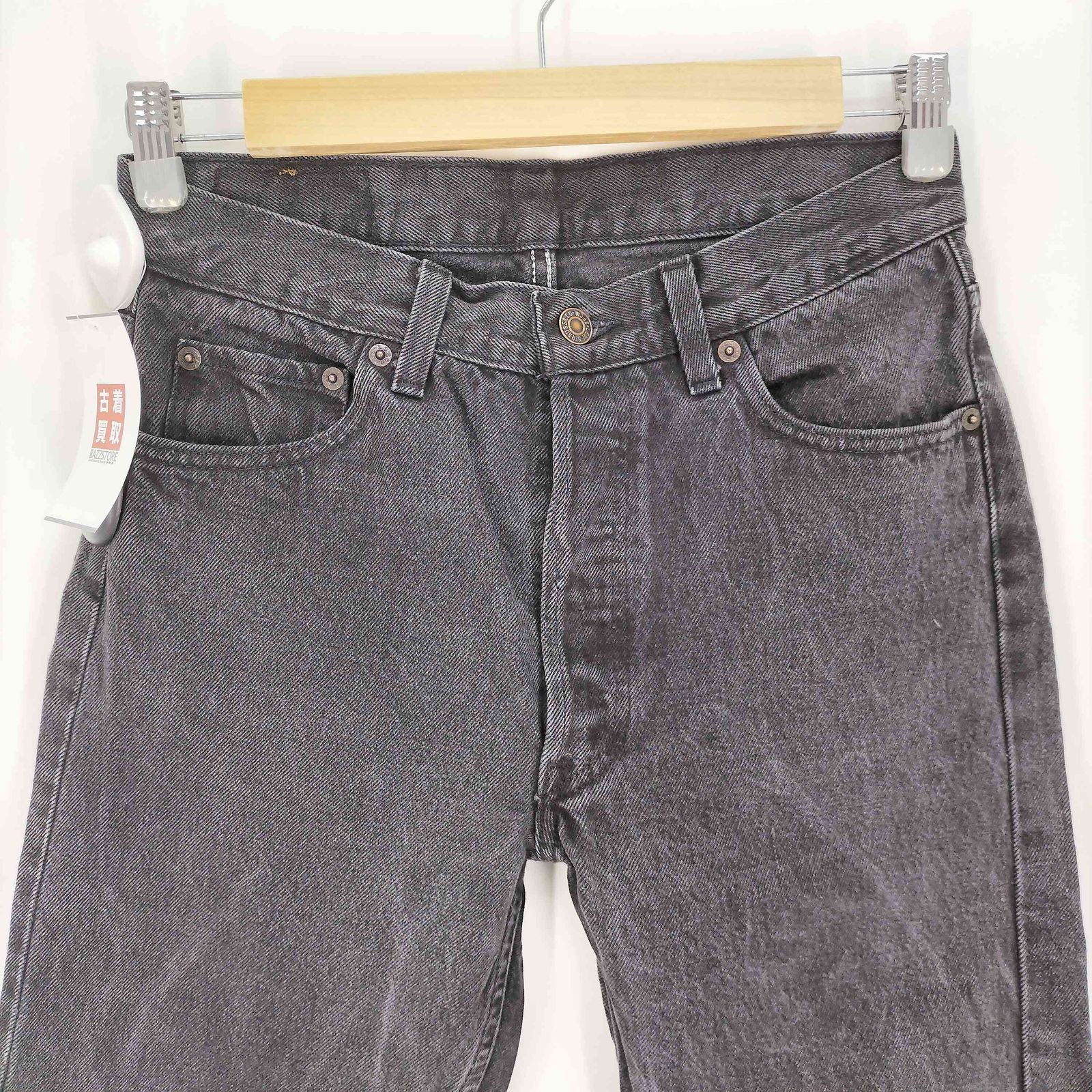 リーバイス Levis 80-90S 501 USA製 ボタン裏653刻印 USA製 ボールドウィン工場 後染め 脇割 ブラック ボタンフライ デニムパンツ メンズ W30 L30