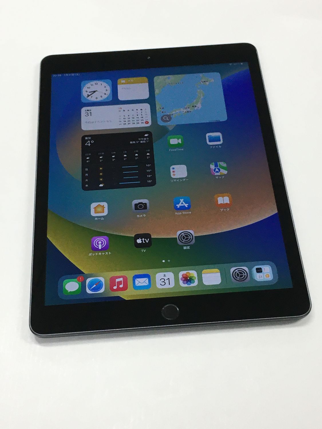 電池91％ Apple iPad 第7世代 Wi-Fi 32GB スペースグレイ 10.2インチ