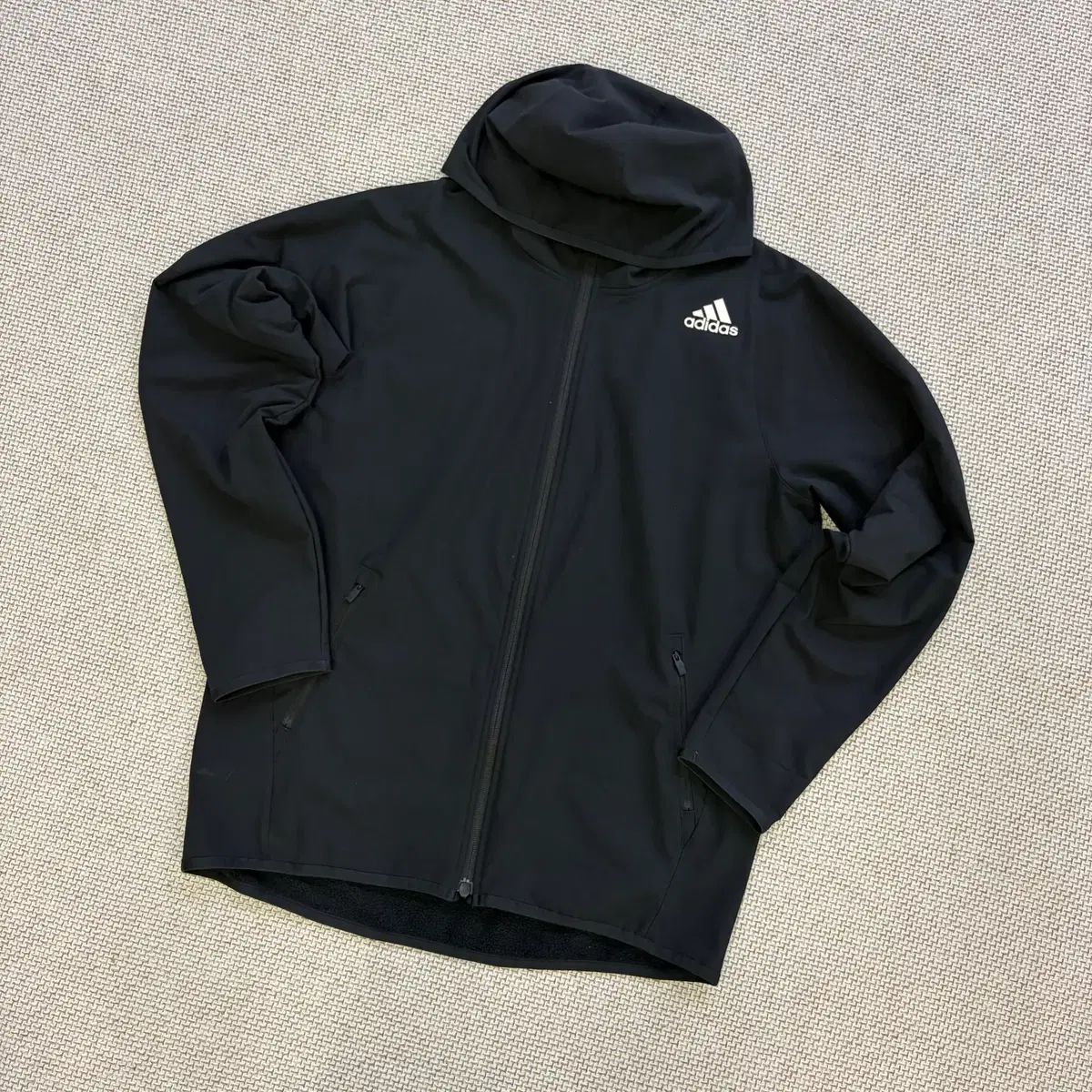 2XL アディダス フード ジップアップ ジャケット 0529D