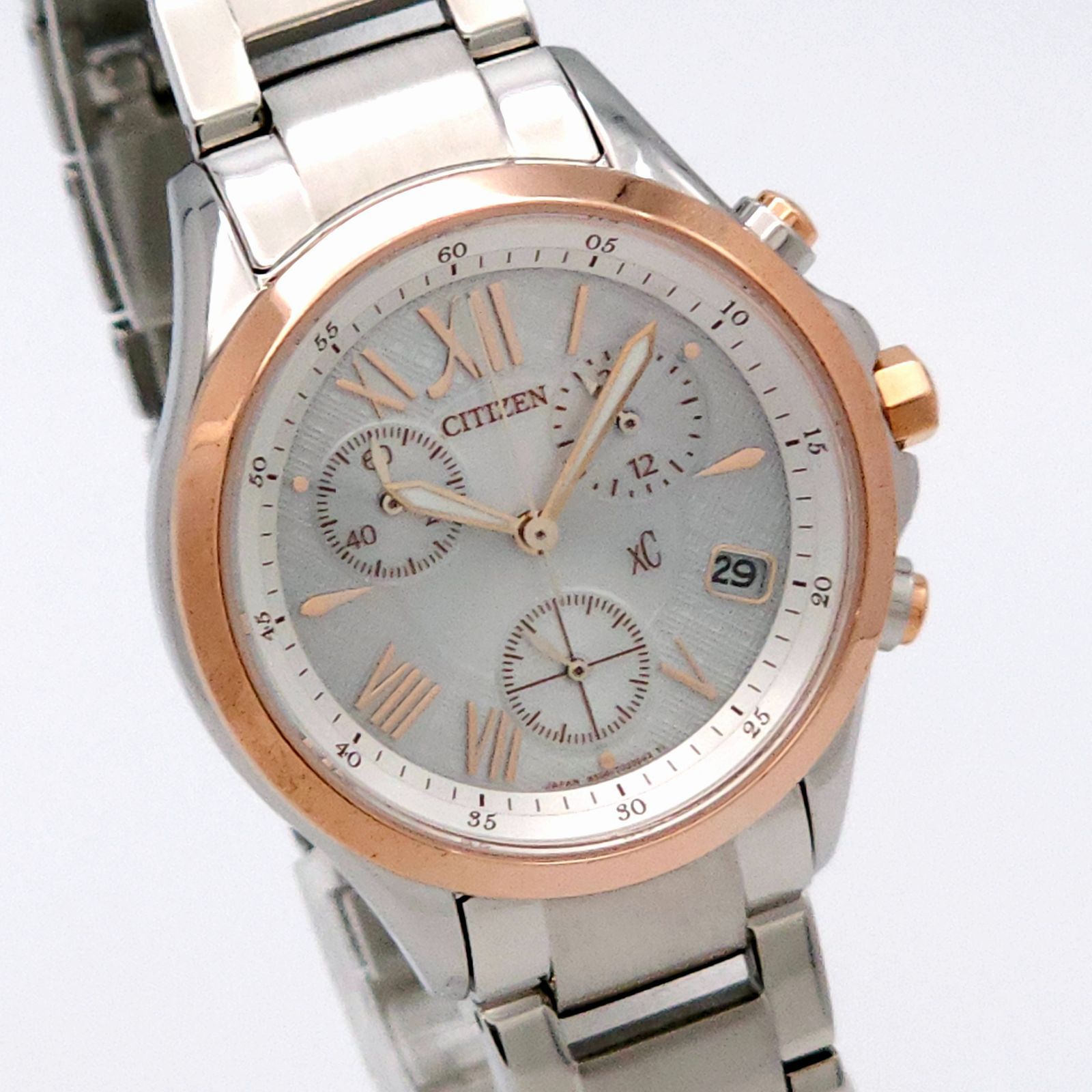 ★極美品 CITIZEN シチズン クロスシー H504-T021280 ソーラーQZ 動作品