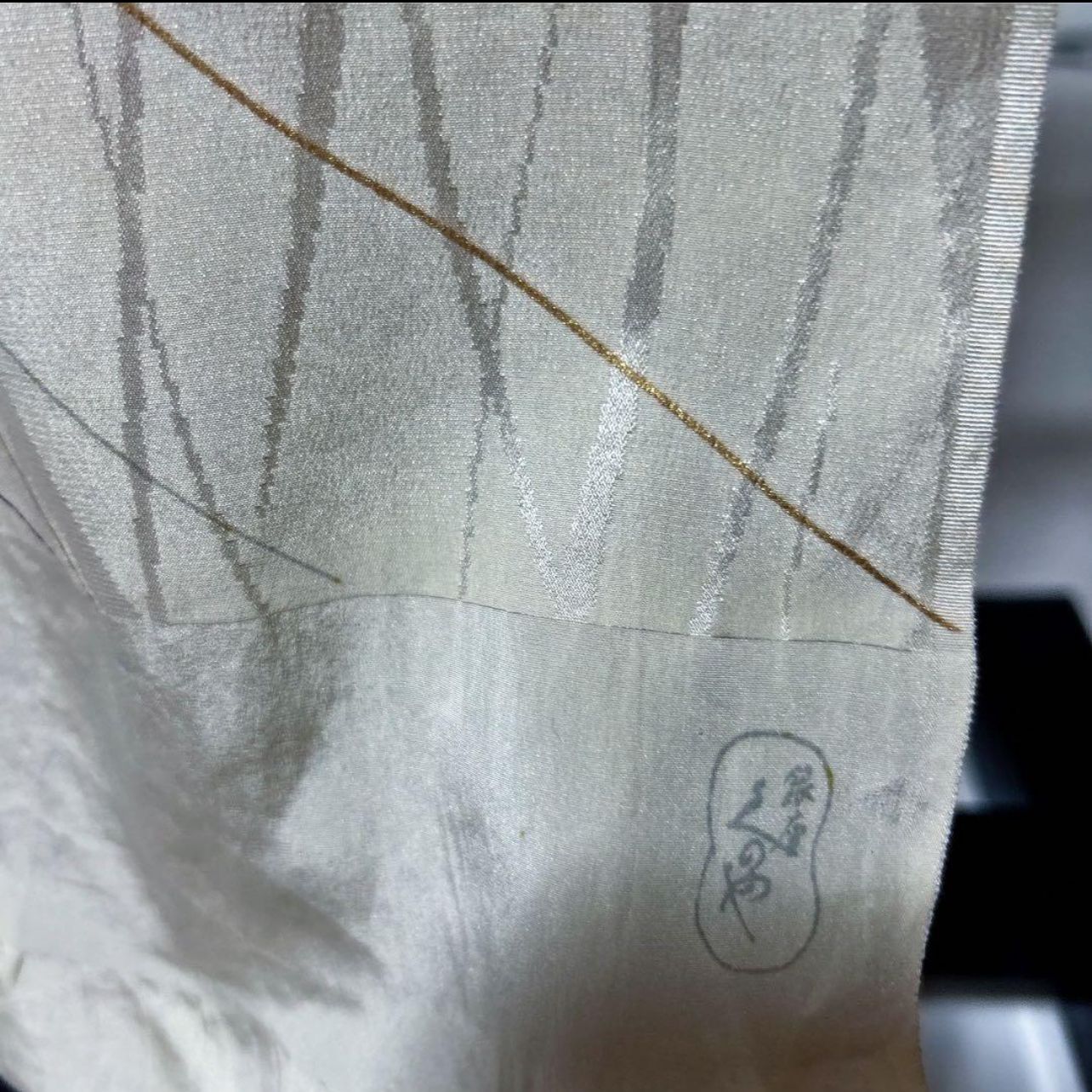 夏 紋紗 色無地 フルセット 紺 銀座きねや 帯留付き 上品夏着物 - メルカリ