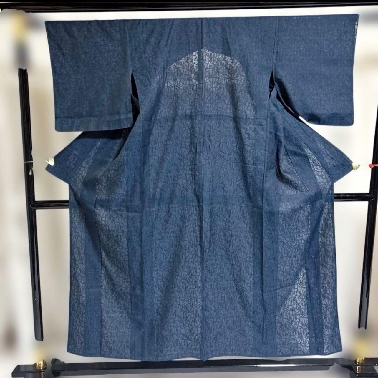 夏 紋紗 色無地 フルセット 紺 銀座きねや 帯留付き 上品夏着物 - メルカリ