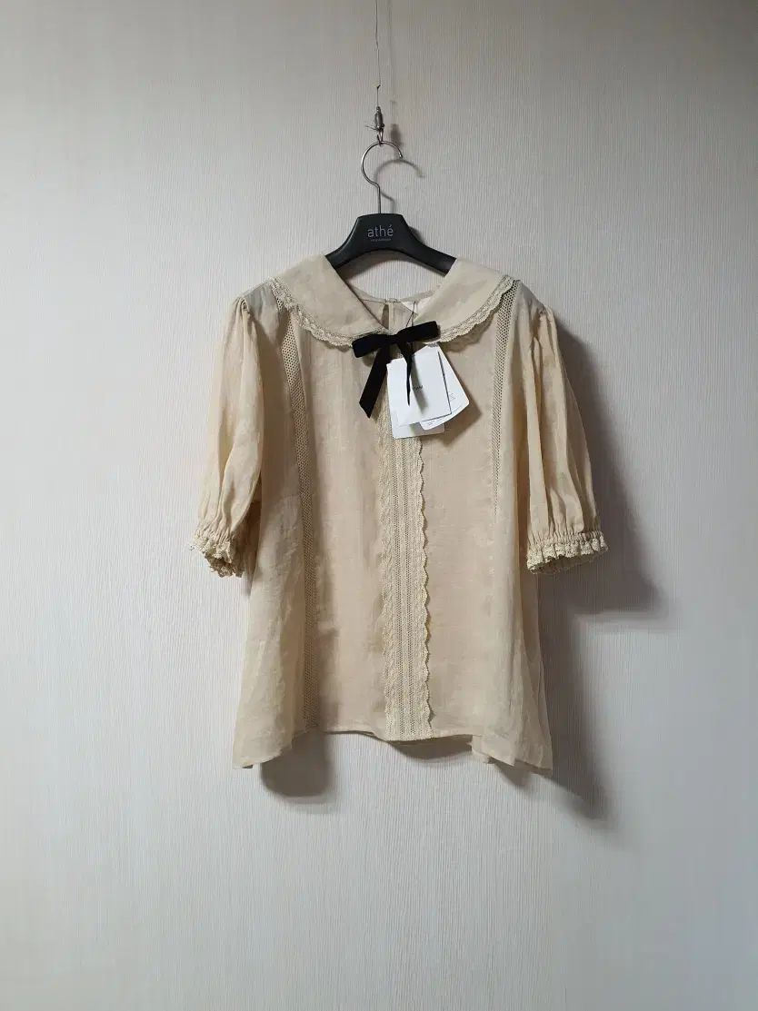 11am(イレブンエイエム) リー リボン ディテール リネン ブラウス m サイズ 新品 正規品
