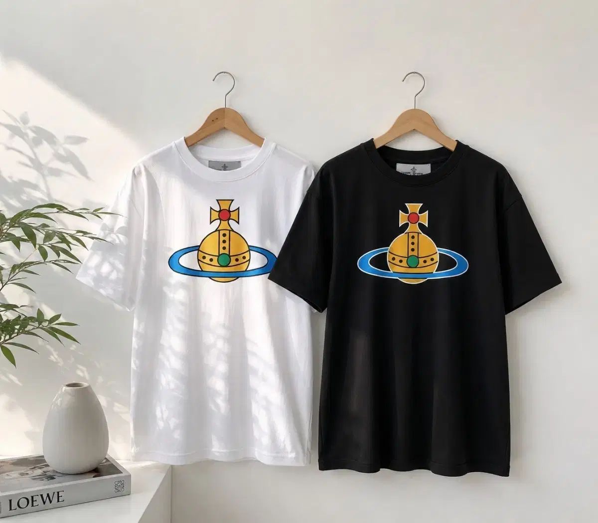 Vivienne Westwood ヴィヴィアン・ウエストウッド オーアールビー 半袖Tシャツ 白/ブラック 6,288円
