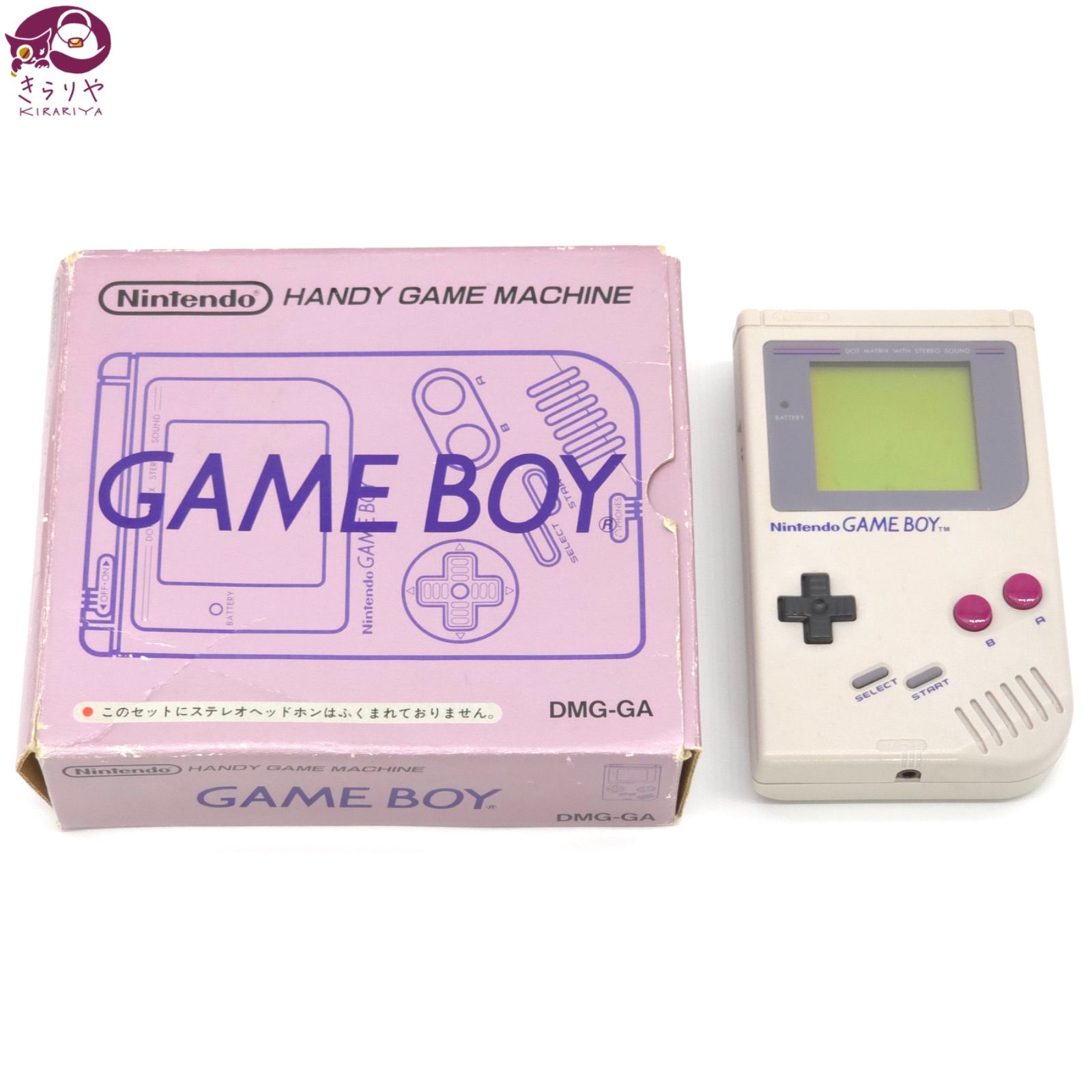 Nintendo ニンテンドー GAME BOY ゲームボーイ 本体 DMG-01 初代 液晶難あり 外箱付き ジャンク品・修理前提・部品取り用