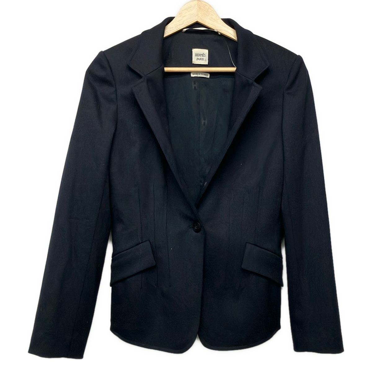 HERMES(エルメス) ジャケット サイズ34 S レディース美品 ネイビー