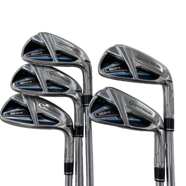 【中古】 テーラーメイド SIM MAX 5S アイアンセット IR KBS MAX85 JP (フレックスS) メンズ 男性用 右利き 右用 Cランク ゴルフクラブ