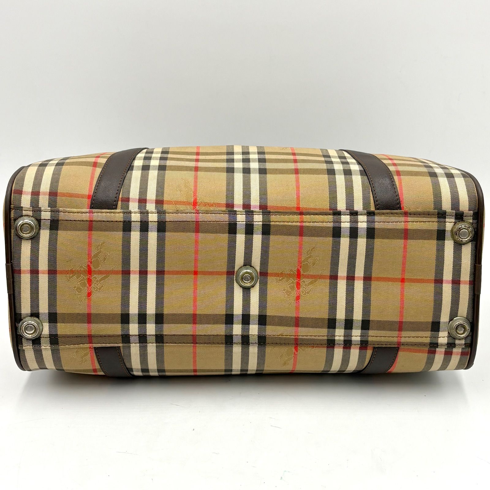 Burberry バーバリー ノバチェック ボストンバッグ ハンドバッグ トートバッグ キャンバス×レザー Burberry’s 出張旅行鞄 大容量◎ Burberry バーバリー ノバチェック ボストンバッグ ハンドバッグ トートバッグ キャンバス×レザー Burberry’s 出張旅行鞄 大容量◎