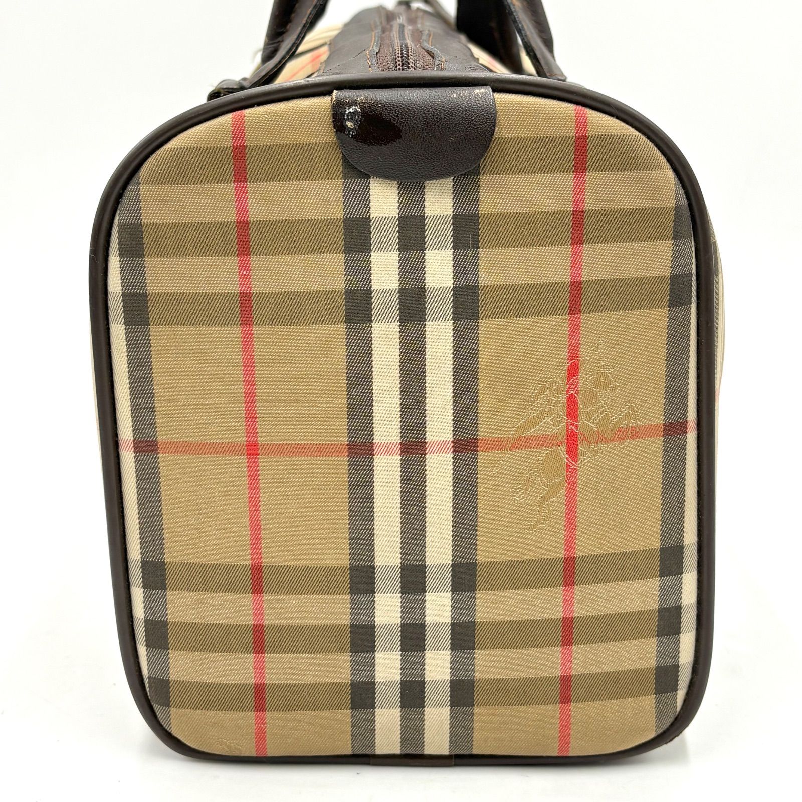 Burberry バーバリー ノバチェック ボストンバッグ ハンドバッグ トートバッグ キャンバス×レザー Burberry’s 出張旅行鞄 大容量◎ Burberry バーバリー ノバチェック ボストンバッグ ハンドバッグ トートバッグ キャンバス×レザー Burberry’s 出張旅行鞄 大容量◎