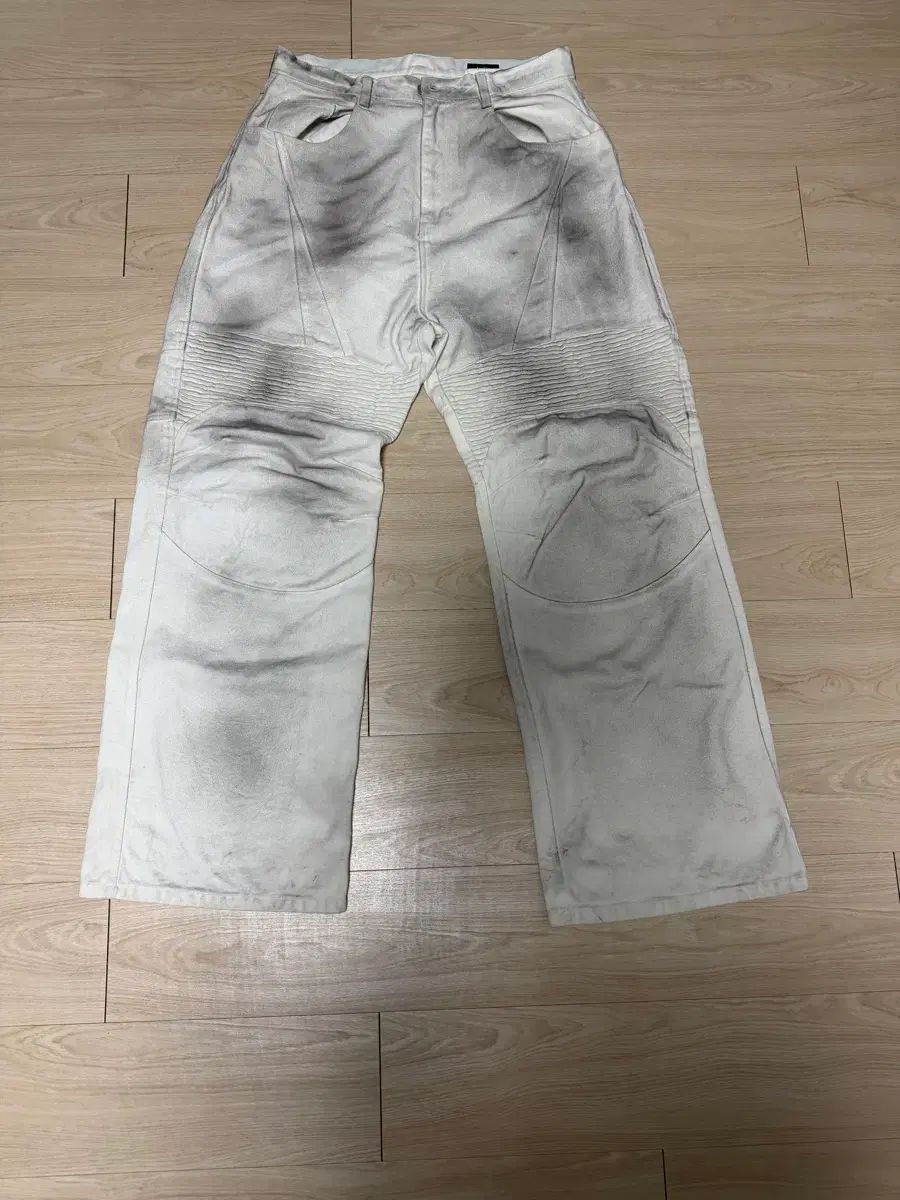 MGU レーシング デニムパンツ 白 M