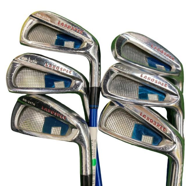 【中古】 ダイワ(グローブライド) ONOFF LABOSPEC RB-247H 7S アイアンセット IR 純正特注シャフト (フレックスS) メンズ 男性用 右利き 右用 Cランク ゴルフクラブ