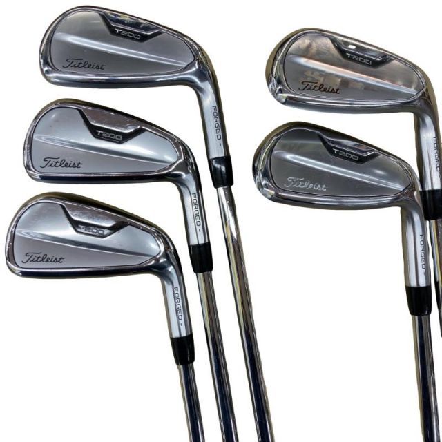 【中古】 タイトリスト Titleist T200(2021) 5S アイアンセット IR NS PRO 105T (フレックスS) メンズ 男性用 右利き 右用 Cランク ゴルフクラブ