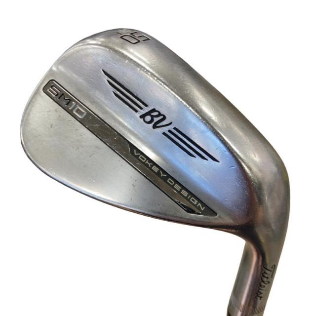 【中古】 タイトリスト VOKEY SPIN MILLED SM10 ツアークロム 50°/08°F ウェッジ WG リシャフト (フレックスその他) メンズ 男性用 右利き 右用 Cランク ゴルフクラブ