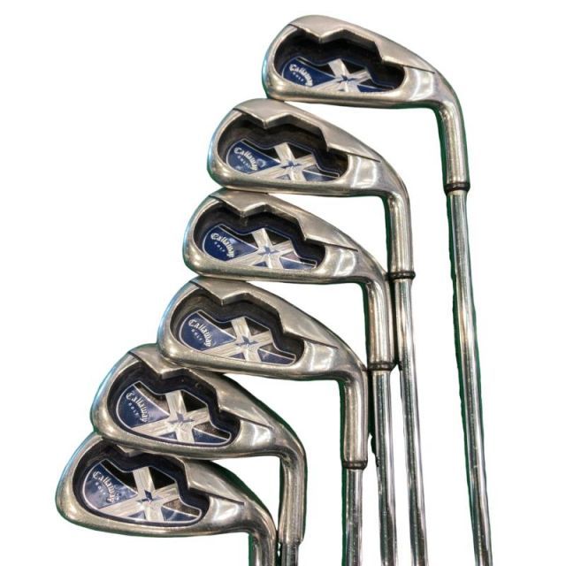 【中古】 キャロウェイ X・18R 6S USA アイアンセット IR X18 スチール (フレックスUNI) メンズ 男性用 右利き 右用 Cランク ゴルフクラブ