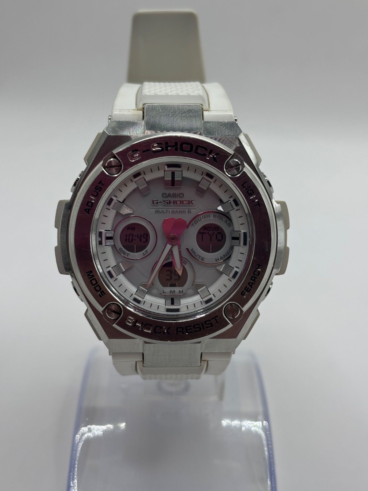 【稼働】G-SHOCK　G-STEEL GST-W310 ホワイト　アナログ　デジタル　電波ソーラー 腕時計　メンズ時計
