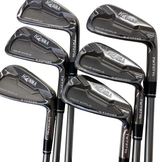 【中古】 本間ゴルフ TOUR WORLD TW737Vs 6S アイアンセット IR 純正特注シャフト (フレックスS) メンズ 男性用 右利き 右用 Cランク ゴルフクラブ