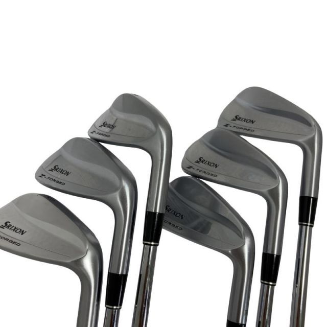 【中古】 ダンロップ SRIXON Z-FORGED 6S アイアンセット IR 純正特注シャフト (フレックスS) メンズ 男性用 右利き 右用 Cランク ゴルフクラブ