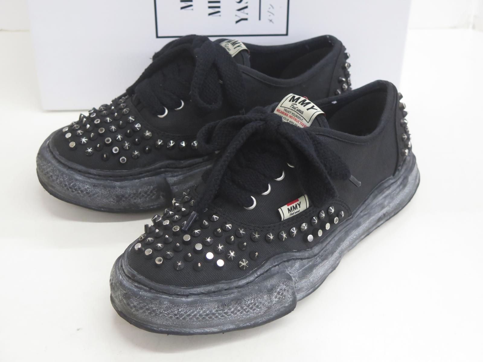 ★7687☆Maison MIHARA YASUHIRO メゾンミハラヤスヒロ A15FW733 BAKER OG Sole Studded Canvas Low-top Sneaker スニーカー　美品　41 26,000円