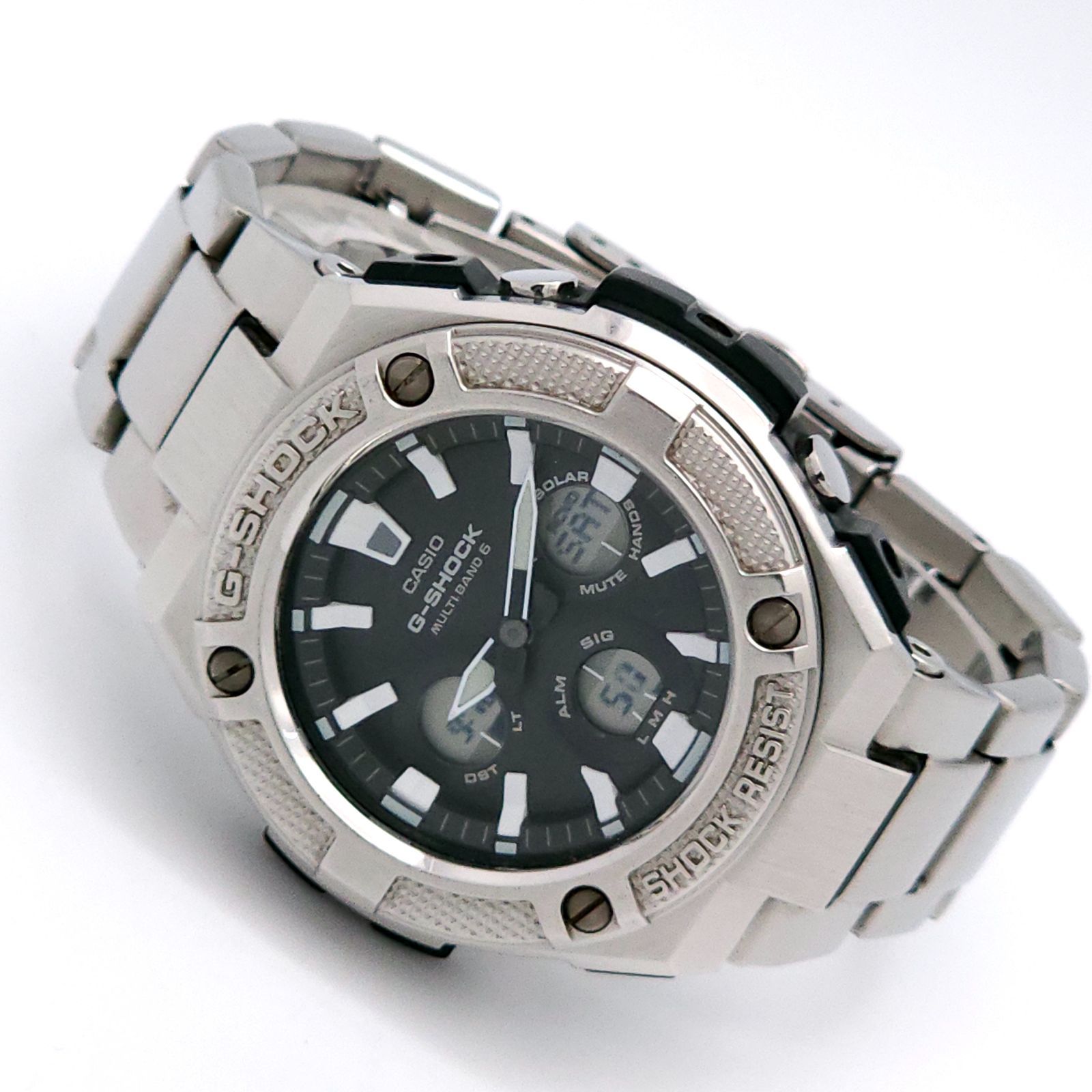 CASIO カシオ G-SHOCK Gスチール GST-W330D ソーラー電波 動作品 