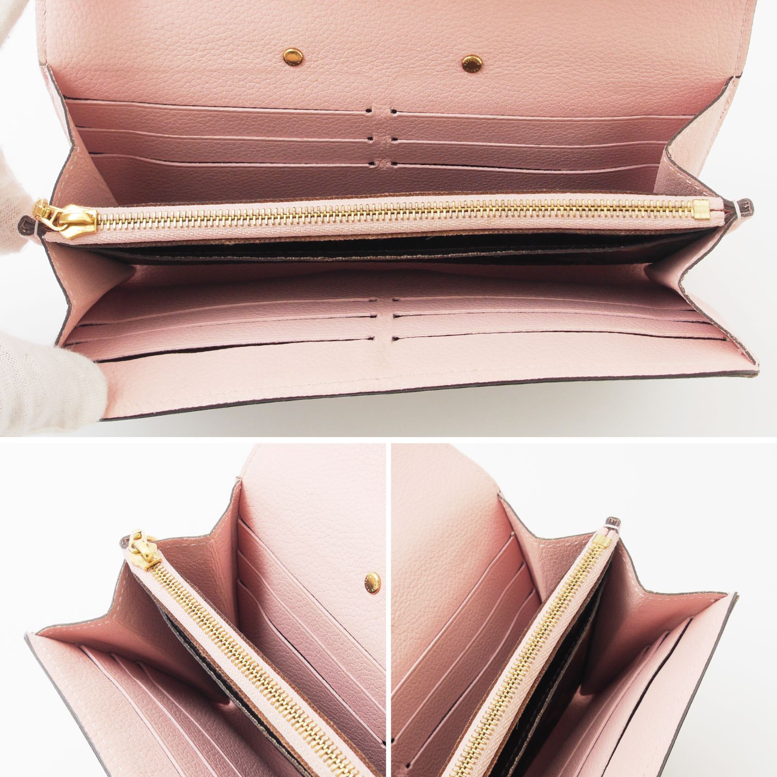 LOUIS VUITTON ポルトフォイユパラス　ローズバレリーヌ 長財布 極美品】 ルイヴィトン モノグラム ポルトフォイユ パラス 長財布