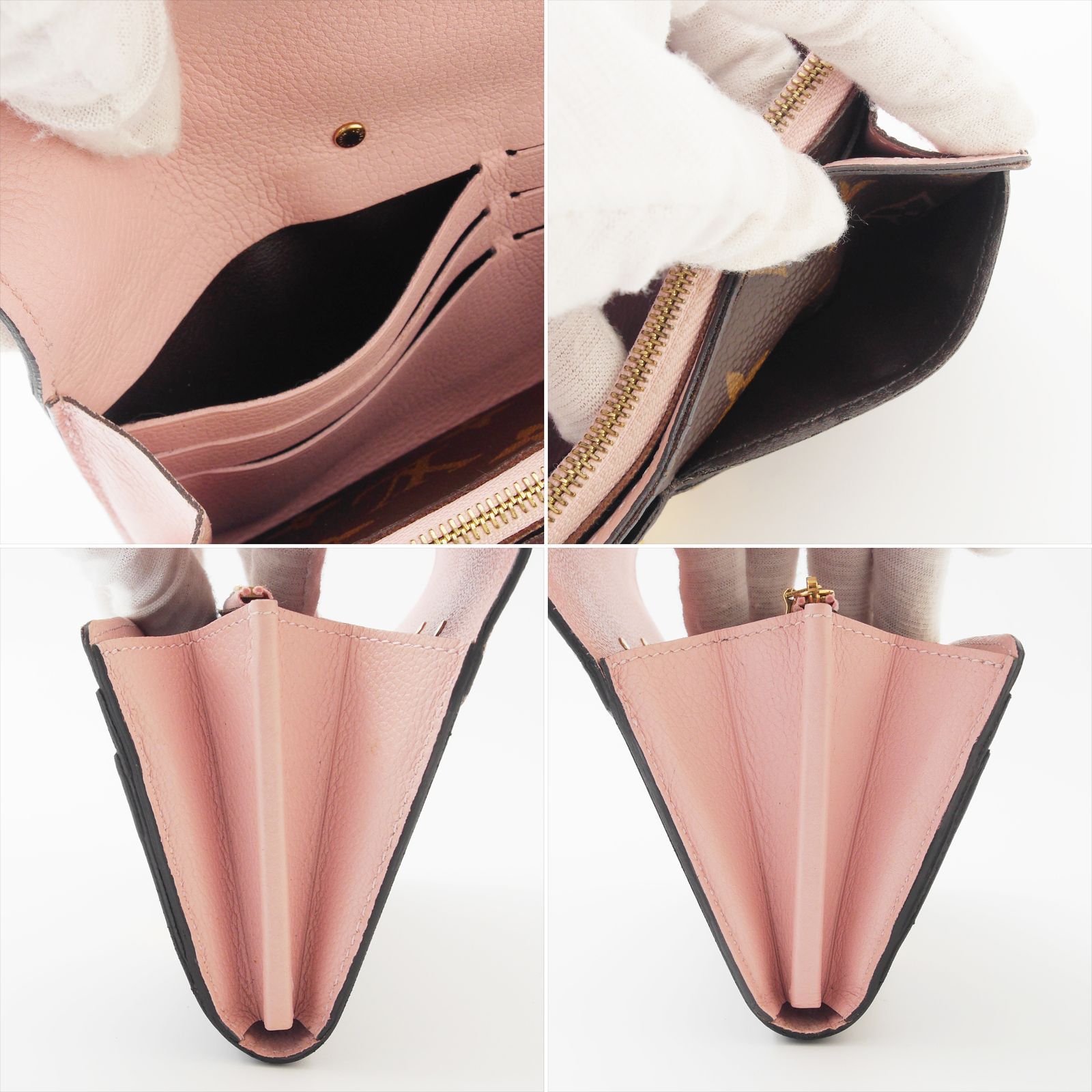 LOUIS VUITTON ポルトフォイユパラス　ローズバレリーヌ 長財布 極美品】 ルイヴィトン モノグラム ポルトフォイユ パラス 長財布