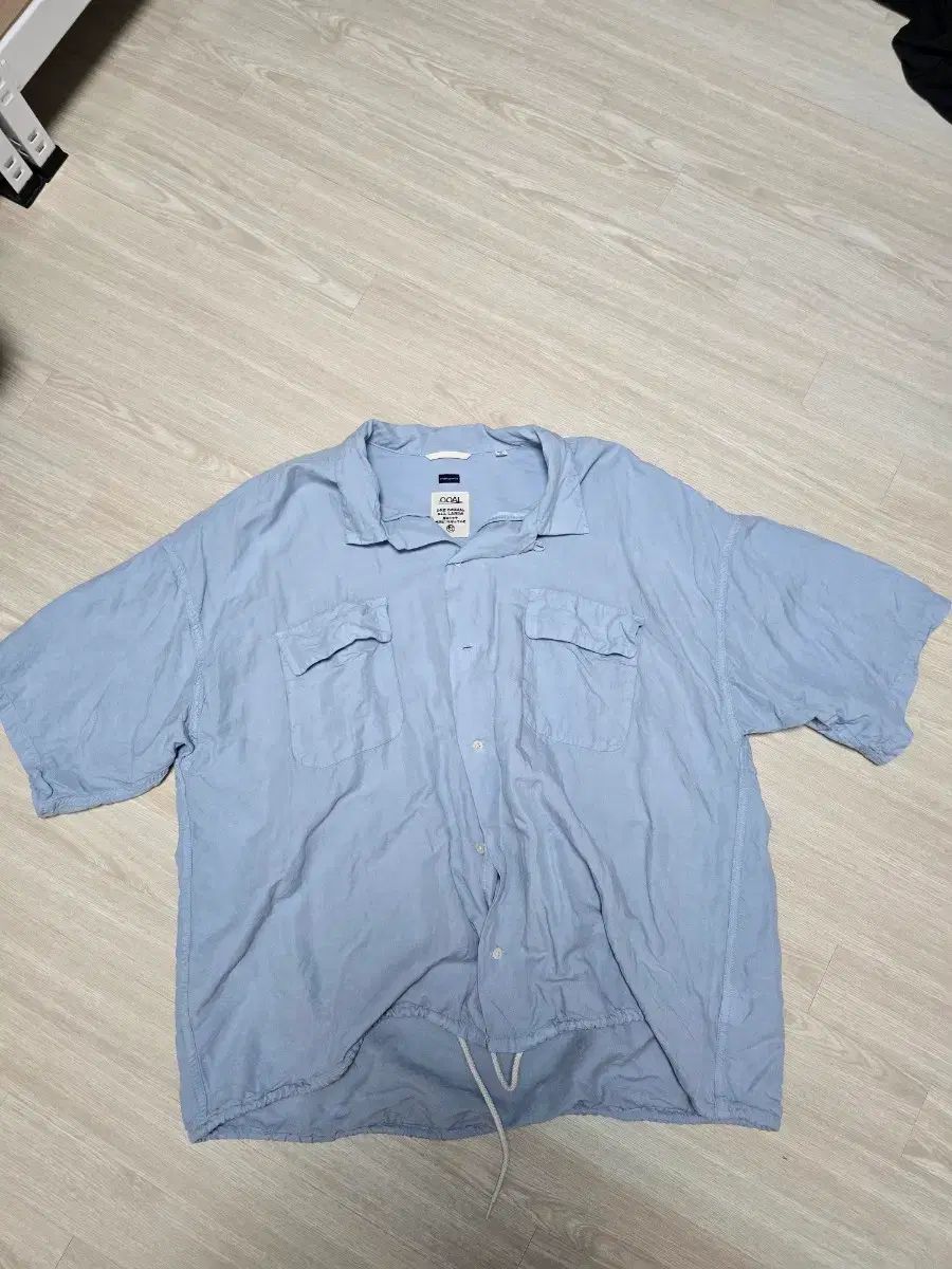 nanamica Open Collar Cupra Hemp S/S シャツ - XL