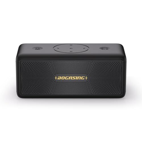 BOGASING M5 Bluetoothスピーカー ポータブル ワイヤレス スピーカー 360度サウンド 40W出力 大音量 重低音 DSP技術搭載 IPX7 防水 防塵 耐衝撃 アウトドア ぶるーとぅーすすぴーかー 最大30時間連続再生 c5067aa8