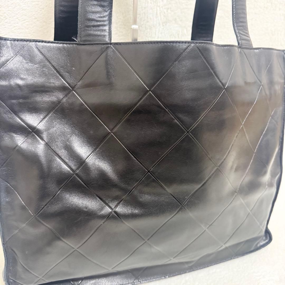 美品】CHANEL シャネル トートバッグ マトラッセ レザー キルティング 