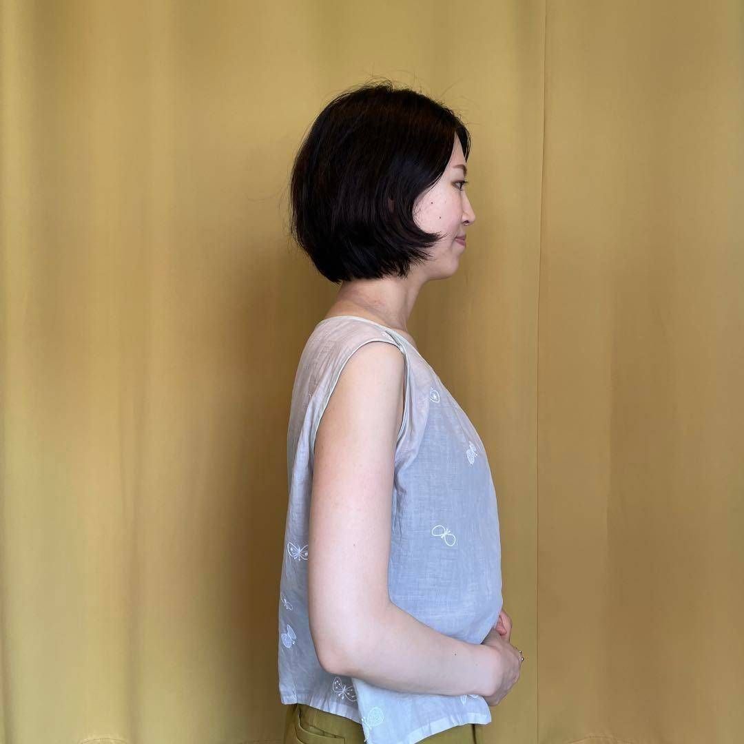 18 mina perhonen ミナ ペルホネン 刺繍 ブラウス シャツ トップス