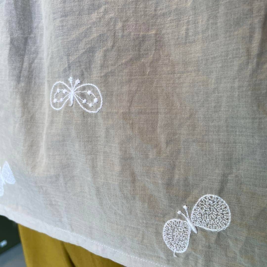 18 mina perhonen ミナ ペルホネン 刺繍 ブラウス シャツ トップス