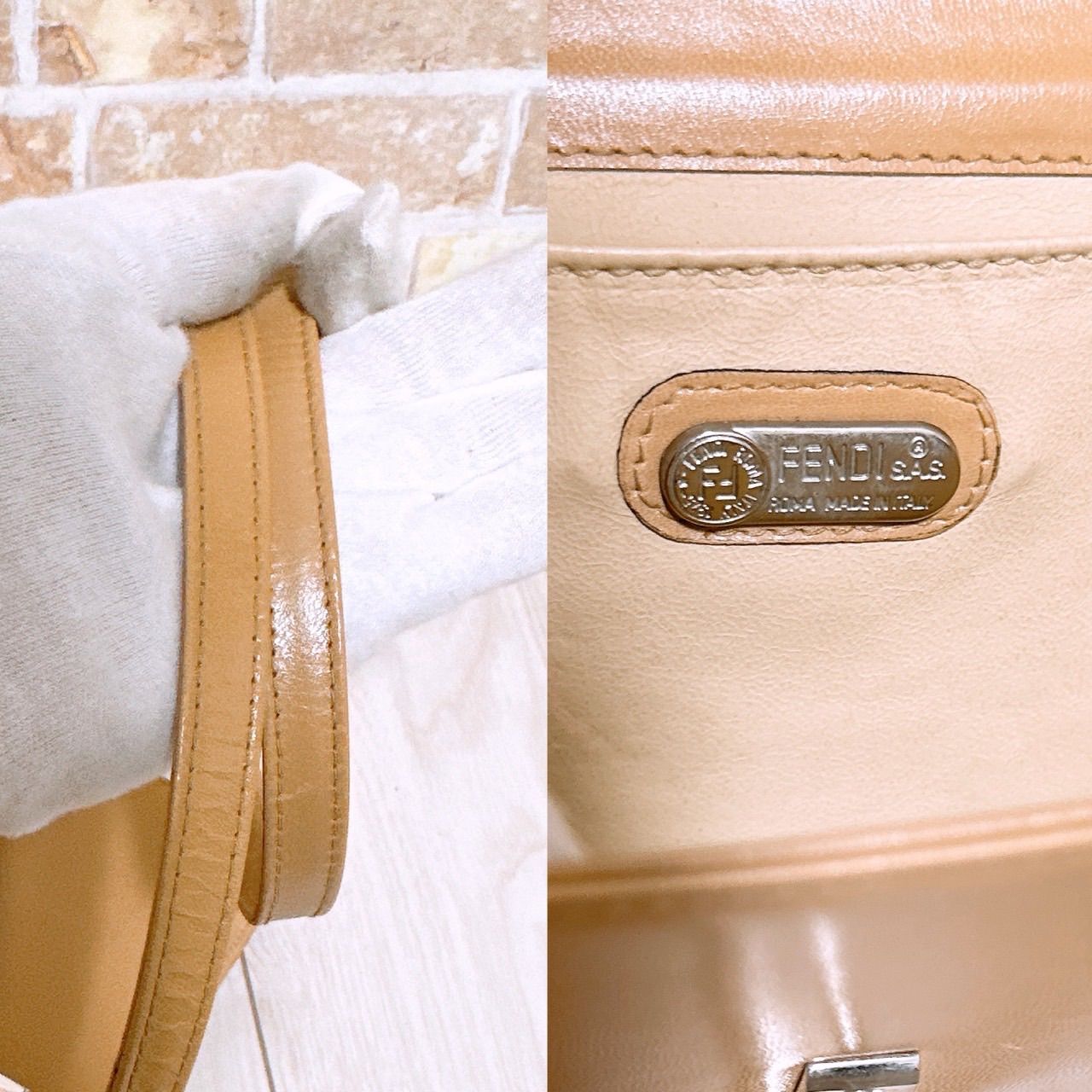 美品) FENDI(フェンディ)2wayバッグ レザー - メルカリ
