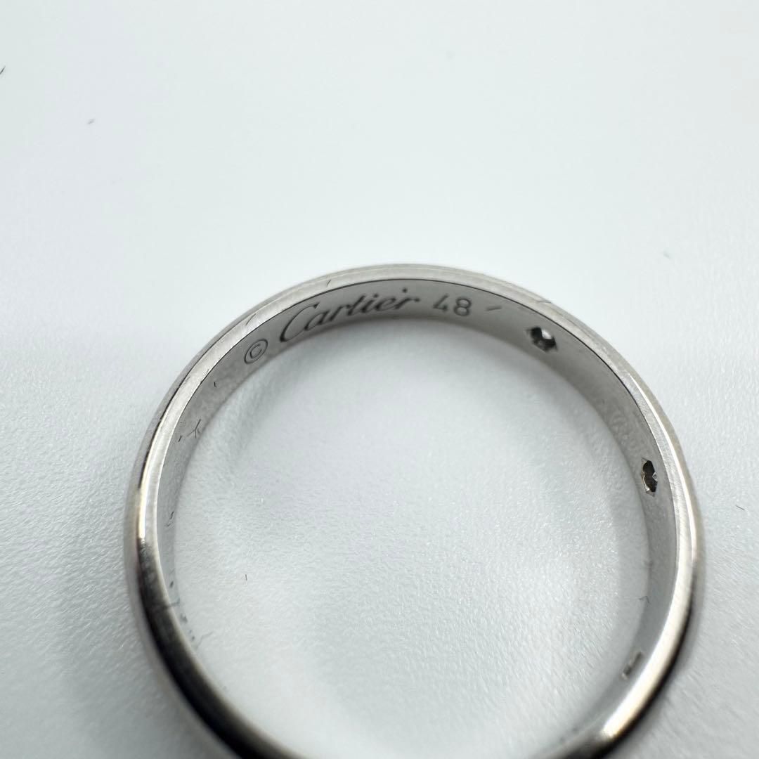 カルティエ Cartier リング 指輪 クラシック プラチナ 新品仕上げ 8号 