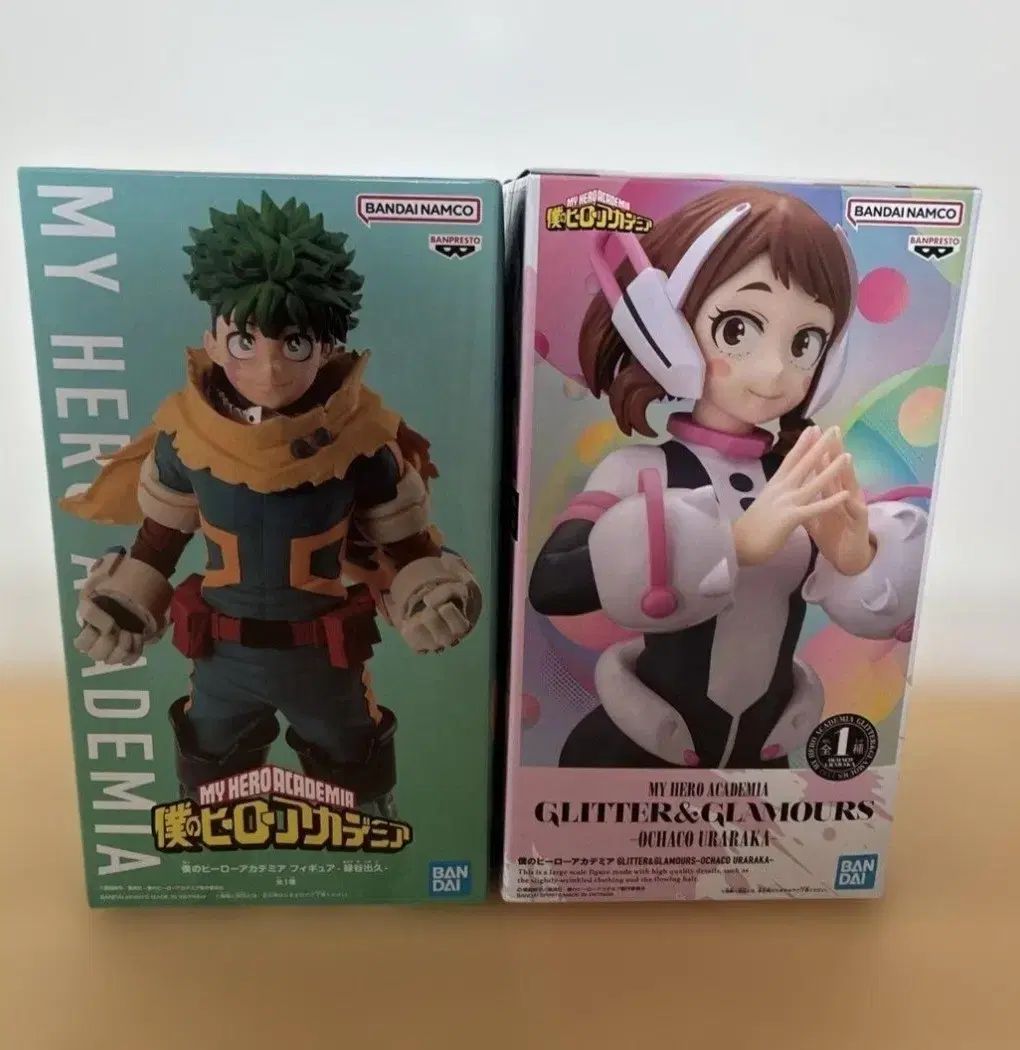 僕のヒーローアカデミア フィギュア 2種 (緑谷出久 / 麗日お茶子)