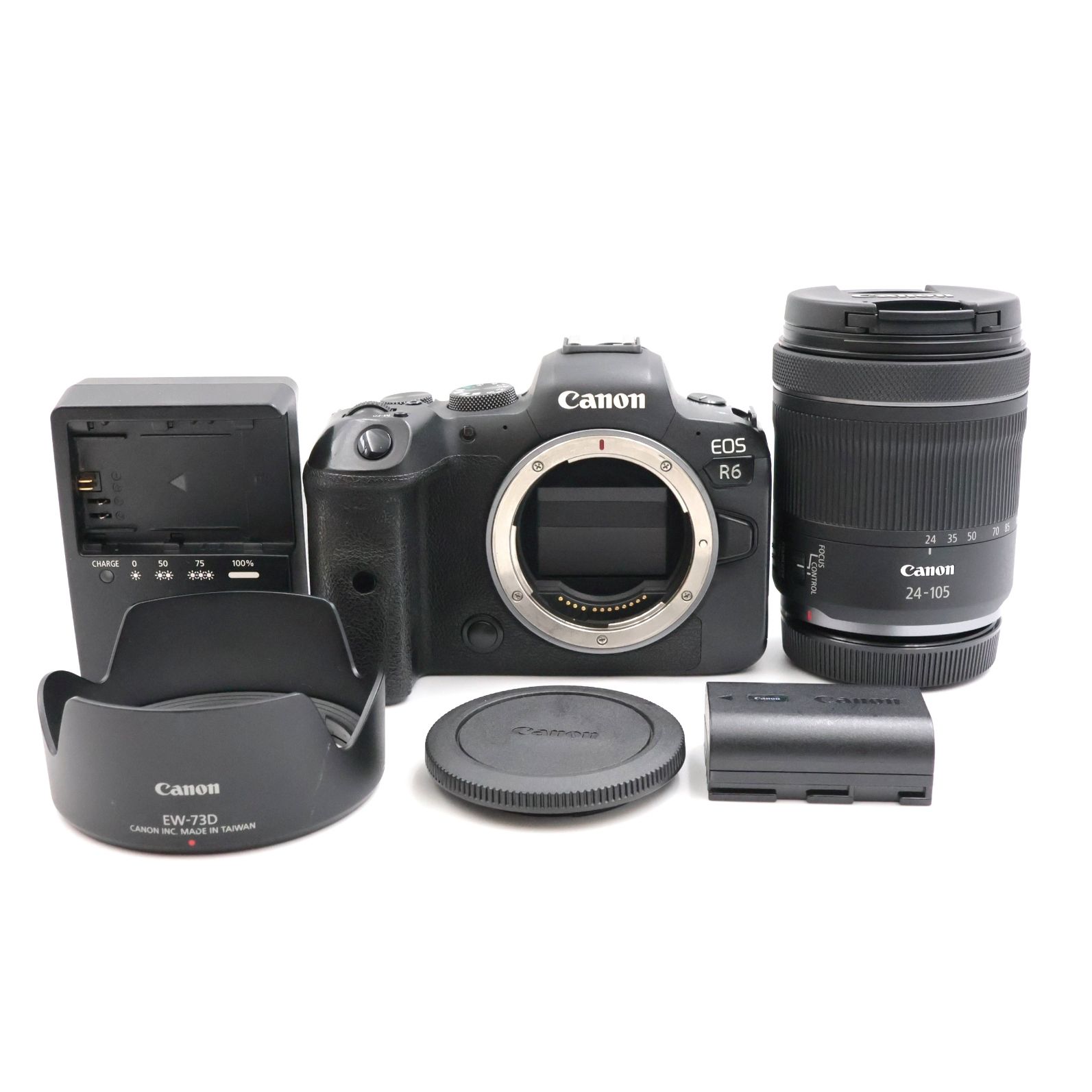 ■良品■ Canon EOS R6 RF24-105 IS STM レンズキット ミラーレス一眼カメラ キヤノン