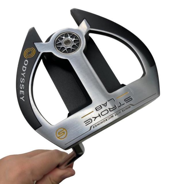 【中古】 オデッセイ STROKE LAB 2-BALL FANG S 34インチ パター PT STROKE LAB (フレックスその他) メンズ 男性用 右利き 右用 Cランク ゴルフクラブ