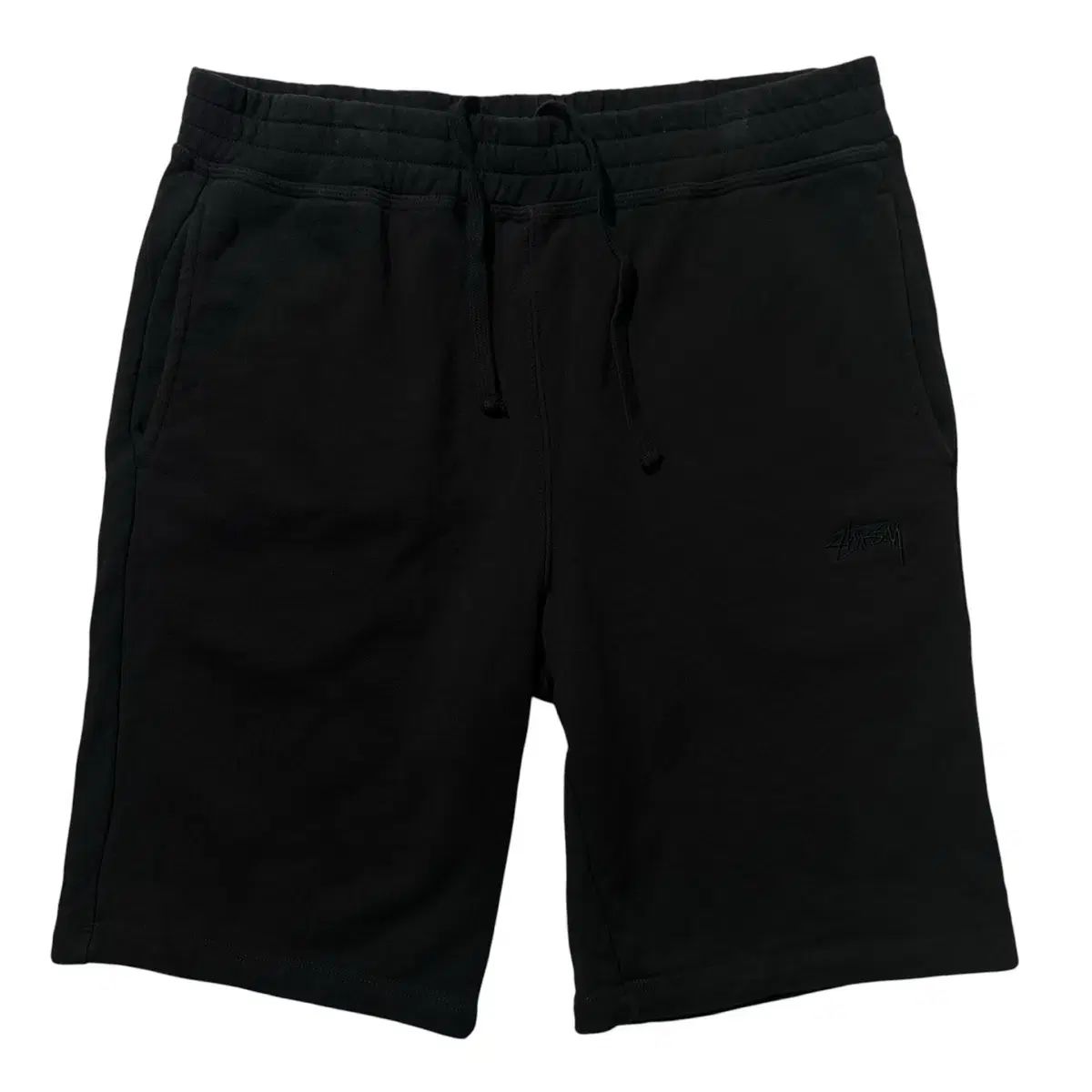 S STUSSY ステューシー ストックロゴ バンディング スウェット ハーフパンツ