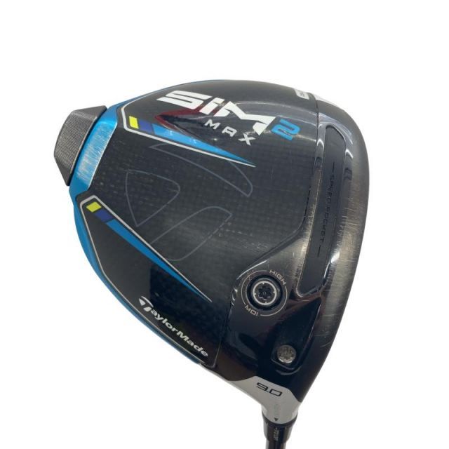 【中古】 テーラーメイド SIM2 MAX 9° ドライバー DR 純正特注シャフト (フレックスS) メンズ 男性用 右利き 右用 Cランク ゴルフクラブ