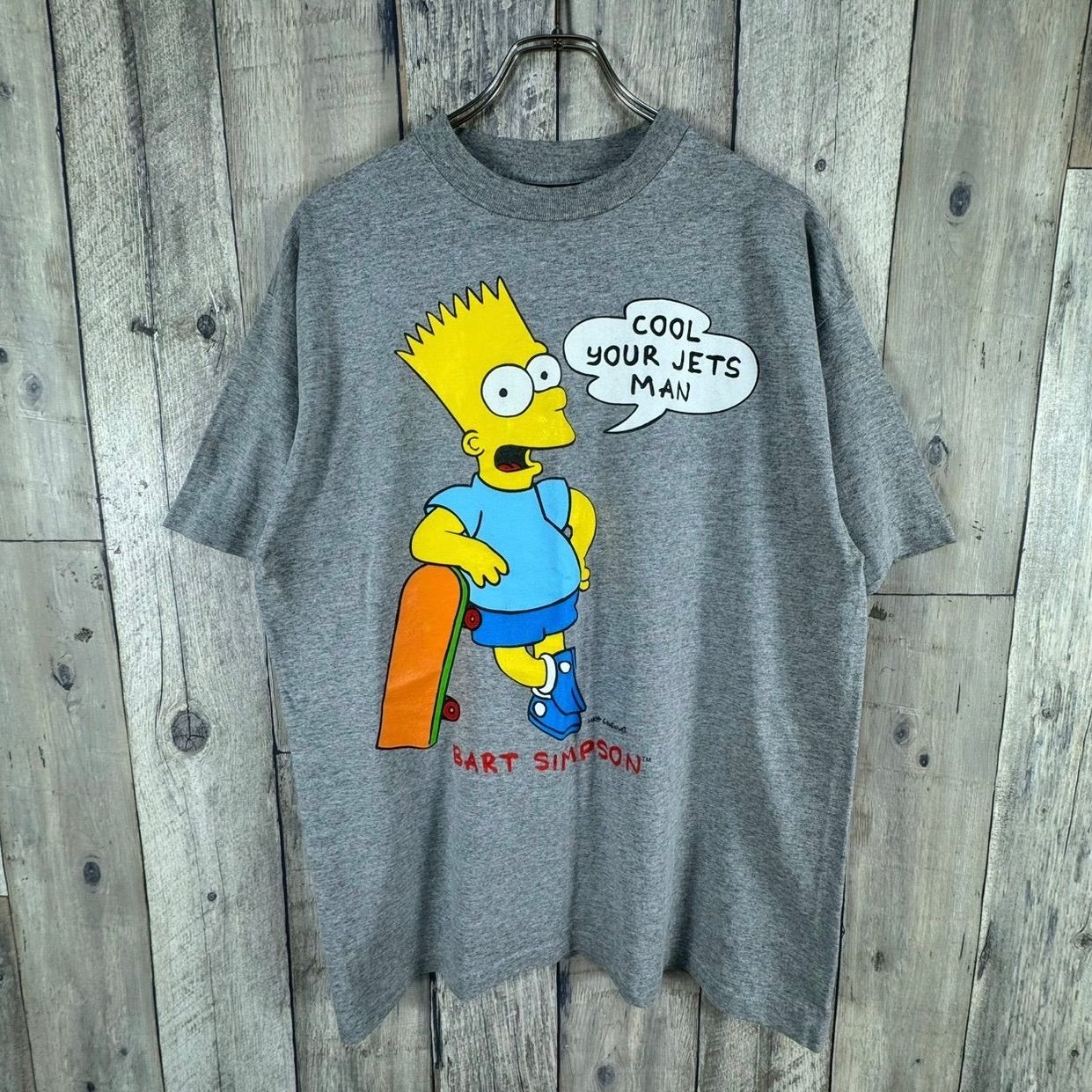 OLD SIGNAL SPORTS 90s シグナル シンプソンズ BART SIMPSON MATT GEOENING シングルステッチ 半袖 Tシャツ TEE