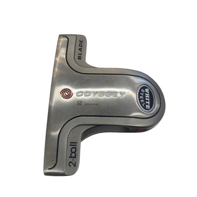 【中古】 オデッセイ WHITE STEEL 2・ball BLADE 34インチ レフティ パター PT スチール (フレックスその他) メンズ 男性用 左利き レフティ 左用 Cランク ゴルフクラブ