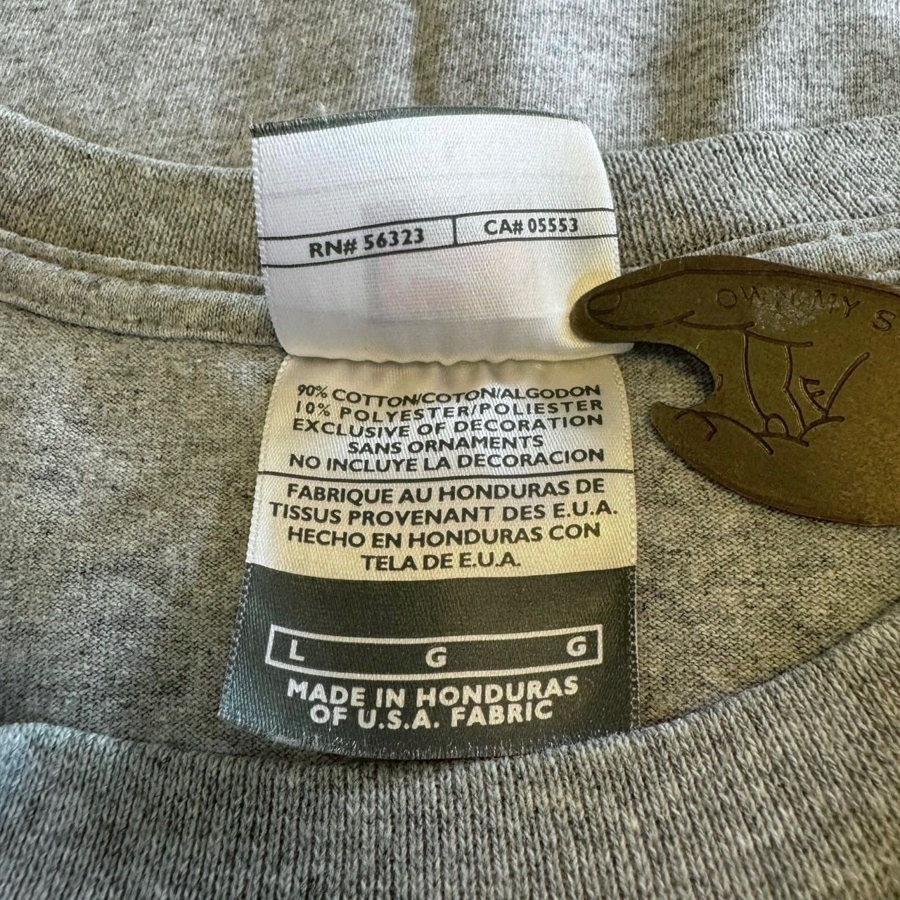 OLD NIKE TEAM 00s ナイキ チーム グレー センターロゴ プリント 半袖 