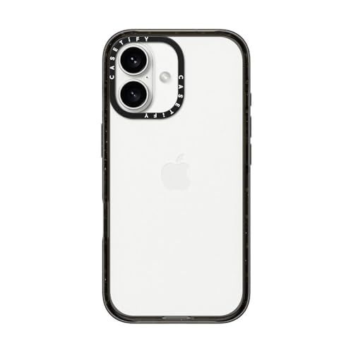 【新品】CASETiFY インパクト iPhone 16 Plus ケース [薄型軽量/耐衝撃/米軍MIL規格] - クリア ブラック 2ad85f36